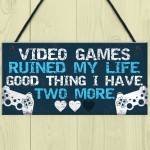 Birthday Christmas Gift For Dad Brother Son Plaque Gamer Bedroom