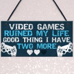 Birthday Christmas Gift For Dad Brother Son Plaque Gamer Bedroom