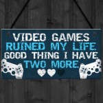 Birthday Christmas Gift For Dad Brother Son Plaque Gamer Bedroom