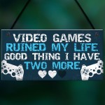 Birthday Christmas Gift For Dad Brother Son Plaque Gamer Bedroom