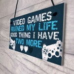 Birthday Christmas Gift For Dad Brother Son Plaque Gamer Bedroom