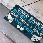 Birthday Christmas Gift For Dad Brother Son Plaque Gamer Bedroom