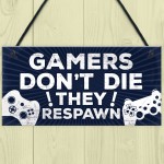 Gamer Bedroom Accessories Plaque Gifts For Brother Dad Man Cave