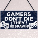 Gamer Bedroom Accessories Plaque Gifts For Brother Dad Man Cave