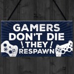 Gamer Bedroom Accessories Plaque Gifts For Brother Dad Man Cave