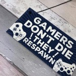 Gamer Bedroom Accessories Plaque Gifts For Brother Dad Man Cave