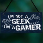 Gamer Novelty Gifts Plaque Gamer Door Sign Bedroom Accessories 
