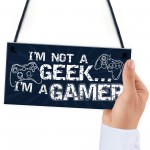 Gamer Novelty Gifts Plaque Gamer Door Sign Bedroom Accessories 