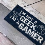 Gamer Novelty Gifts Plaque Gamer Door Sign Bedroom Accessories 