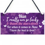 Keepsake Gifts For Nan Nanny Birthday Christmas Plaque Gifts