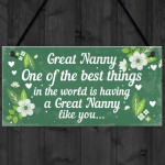 Great Nanny Plaque Sign Grandparent Gifts From Grandchildren