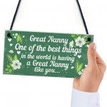 Great Nanny Plaque Sign Grandparent Gifts From Grandchildren