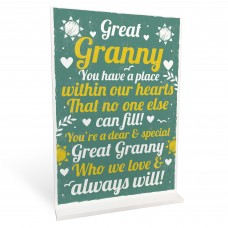 Nan Nanny Gifts For Birthday Christmas Standing Plaque Keepsake