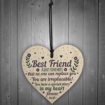 Friendship Gift Sign Cute Heart Plaque Poem Birthday Christmas