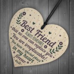 Friendship Gift Sign Cute Heart Plaque Poem Birthday Christmas
