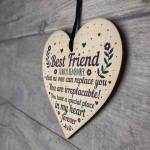 Friendship Gift Sign Cute Heart Plaque Poem Birthday Christmas