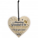 Grandad To Be Heart Baby Announcement For Dad New Baby Gifts