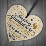 Grandad To Be Heart Baby Announcement For Dad New Baby Gifts