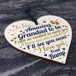 Grandad To Be Heart Baby Announcement For Dad New Baby Gifts