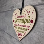 Gifts For Grandpa Wood Heart Gifts For Grandma Grandparent Gift