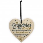 Grandma Gifts For Christmas Birthday Wood Heart Plaque Keepsake