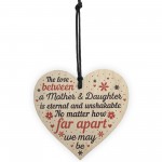 Mother And Daughter Heart Plaque Gifts Wood Keepsake Gift Mum