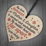 Mother And Daughter Heart Plaque Gifts Wood Keepsake Gift Mum