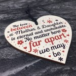 Mother And Daughter Heart Plaque Gifts Wood Keepsake Gift Mum
