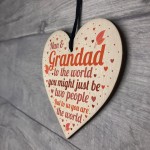 THANK YOU Gift For Nan And Grandad Wood Heart Birthday Keepsake