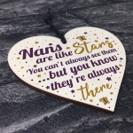 Nan Gift For Christmas Birthday Heart Plaque Keepsake THANK YOU 
