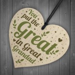 Great Grandad Birthday Christmas Card Gifts Wooden Heart Gift 