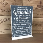 Christmas Birthday Gift For Grandad Grandparents Standing Plaque