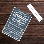 Christmas Birthday Gift For Grandad Grandparents Standing Plaque