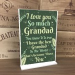 Grandad Grandfather Gifts From Grandchildren Christmas Gift Sign
