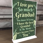 Grandad Grandfather Gifts From Grandchildren Christmas Gift Sign