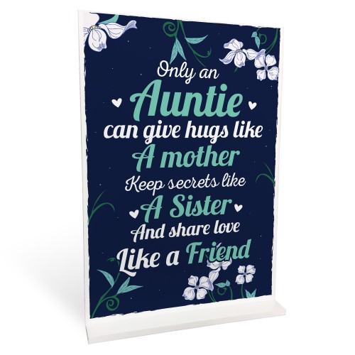 Auntie Friendship Gifts For Christmas Birthday Standing Plaque