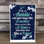 Auntie Friendship Gifts For Christmas Birthday Standing Plaque