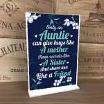 Auntie Friendship Gifts For Christmas Birthday Standing Plaque