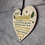 Great Grandad Birthday Gift Wooden Heart Christmas Keepsake Gift