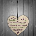 Daughter Gifts From Mum Mother and Daughter Gifts Wooden Heart