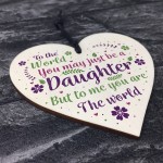 Christmas Gifts For Daughter Wood Heart Plaque Daughter Birthday