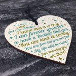 Brother Gifts For Christmas Birthday Wooden Heart Plaque Gifts