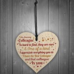 Colleague Leaving Gifts Thank You Gift Plaque Wooden Heart Sign 
