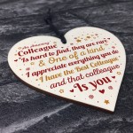 Colleague Leaving Gifts Thank You Gift Plaque Wooden Heart Sign 