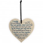 Uncle Christmas Gifts Cards Wooden Heart Uncle Gift For Birthday