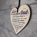 Dad Christmas Presents Wooden Heart Birthday Gifts For Daddy 