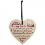 Mum Christmas Presens Heart Mummy Birthday Gift From Son 