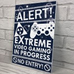 Funny Gamer Bedroom Accessories Gamer Door Sign Novelty Gift 