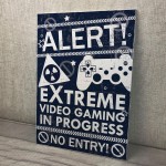 Funny Gamer Bedroom Accessories Gamer Door Sign Novelty Gift 