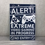 Funny Gamer Bedroom Accessories Gamer Door Sign Novelty Gift 